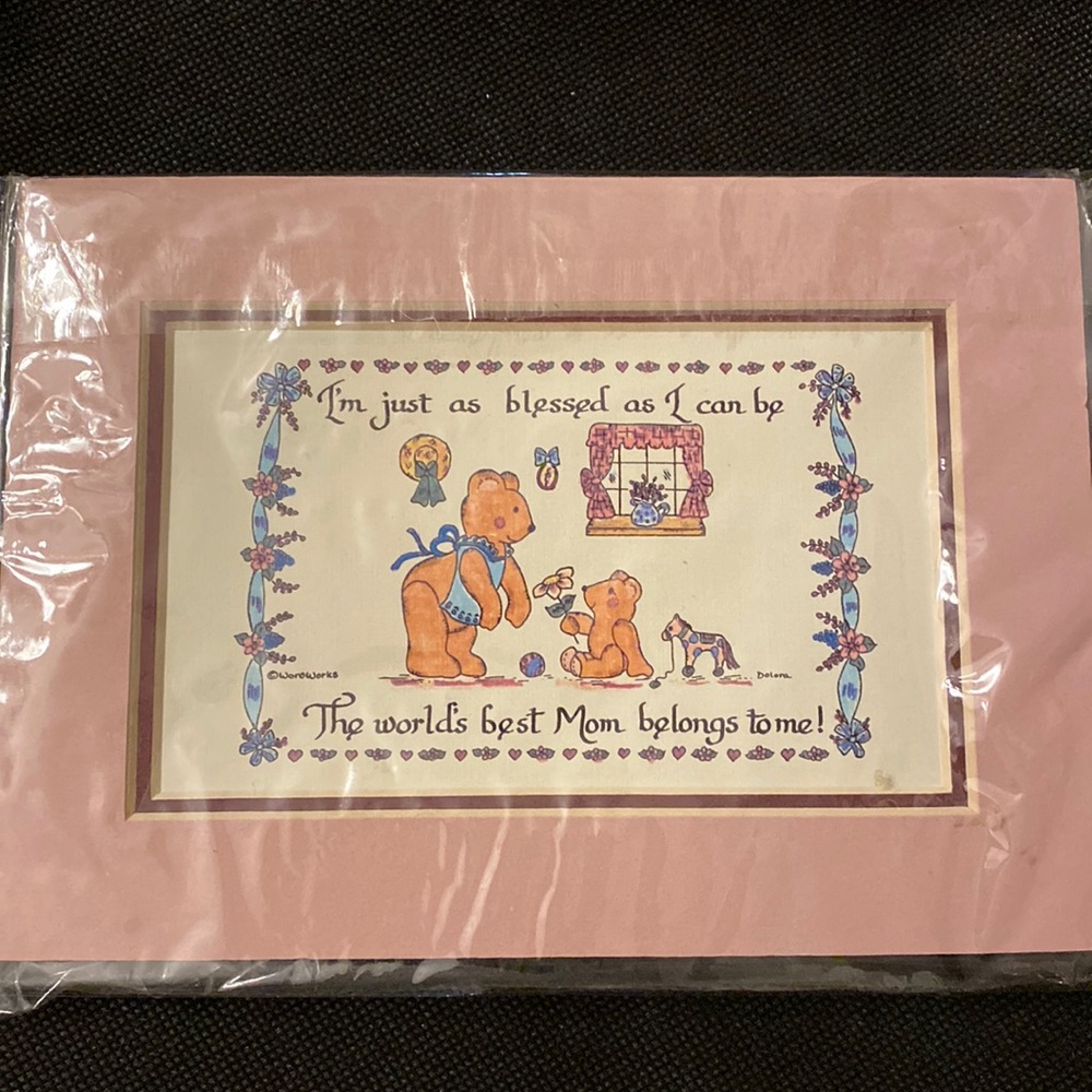 Calligraphy Artwork by Susan Archibald - “The World’s Best Mom Belongs To Me”